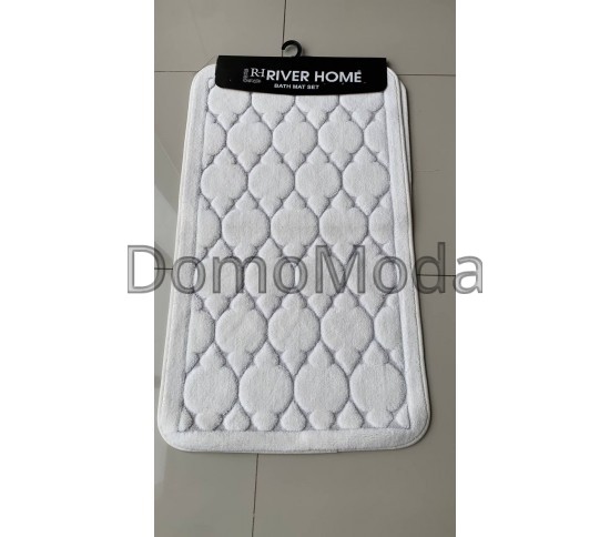 Коврик для ванной River Home 004 white (два коврики: туалет+ванная) Купить в интернет магазине ДомоМода Коврик для ванной River Home 004 white (два коврики: туалет+ванная) - высокое качество по лучшей цене в Украине