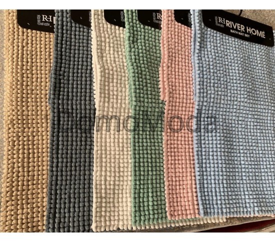 Коврик для ванной River Home 1 (два коврики: туалет+ванная) Купить в интернет магазине ДомоМода Коврик для ванной River Home 1 (два коврики: туалет+ванная) - высокое качество по лучшей цене в Украине