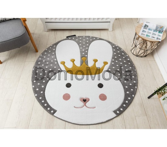 Детский ковер PETIT BUNNY  grey Купить в интернет магазине ДомоМода фото 2 Детский ковер PETIT BUNNY  grey - высокое качество по лучшей цене в Украине изображение 2.