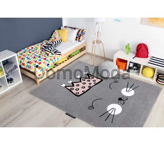 Детский ковер PETIT CAT grey Купить в интернет магазине ДомоМода фото 2 Детский ковер PETIT CAT grey - высокое качество по лучшей цене в Украине изображение 2.