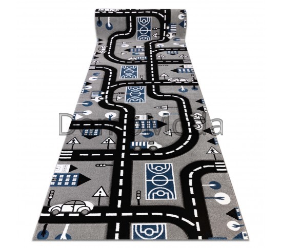 Дитяча килимова доріжка PETIT CITY grey Купити в інтернет магазині ДомоМода Дитяча килимова доріжка PETIT CITY grey - Висока якість за найкращою ціною в Україні