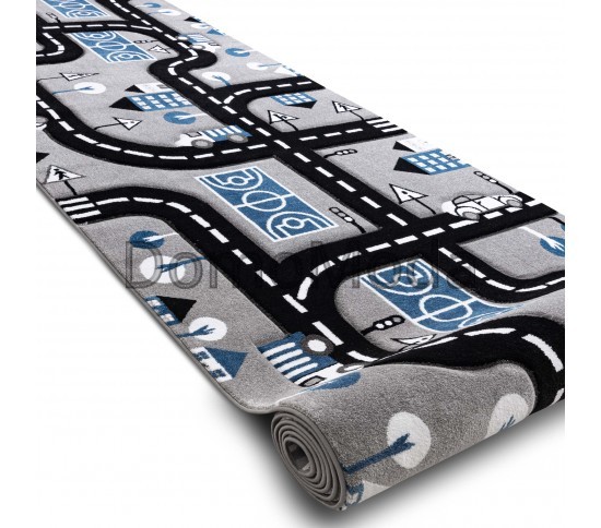 Дитяча килимова доріжка PETIT CITY grey Купити в інтернет магазині ДомоМода фото 2 Дитяча килимова доріжка PETIT CITY grey - Висока якість за найкращою ціною в Україні зображення 2.