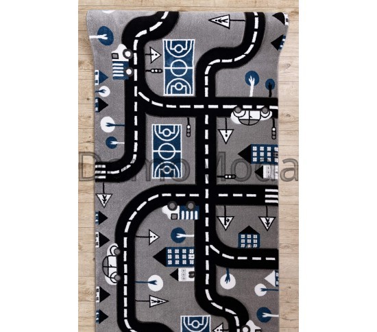 Дитяча килимова доріжка PETIT CITY grey Купити в інтернет магазині ДомоМода фото 3 Дитяча килимова доріжка PETIT CITY grey - Висока якість за найкращою ціною в Україні зображення 3.