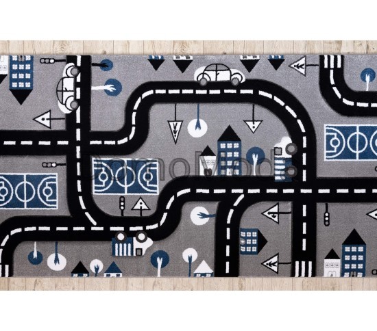 Дитяча килимова доріжка PETIT CITY grey Купити в інтернет магазині ДомоМода фото 4 Дитяча килимова доріжка PETIT CITY grey - Висока якість за найкращою ціною в Україні зображення 4.