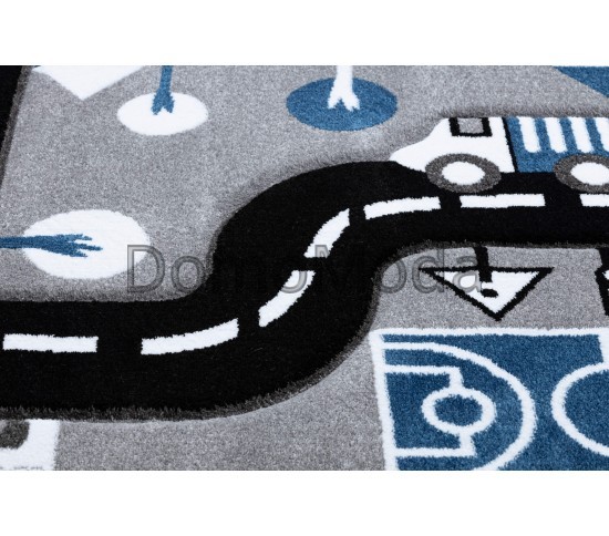 Дитяча килимова доріжка PETIT CITY grey Купити в інтернет магазині ДомоМода фото 6 Дитяча килимова доріжка PETIT CITY grey - Висока якість за найкращою ціною в Україні зображення 6.