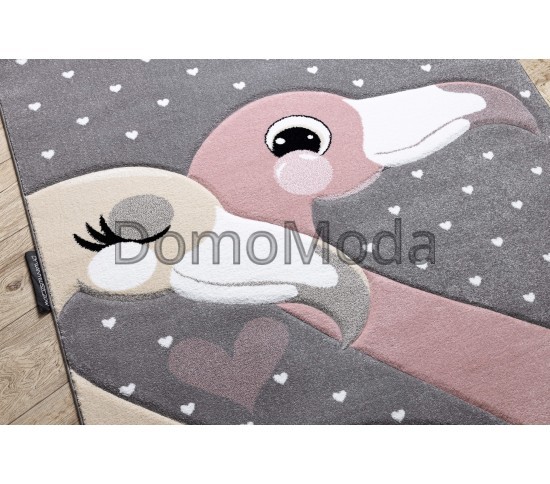 Детский ковер PETIT FLAMINGOS grey Купить в интернет магазине ДомоМода фото 4 Детский ковер PETIT FLAMINGOS grey - высокое качество по лучшей цене в Украине изображение 4.