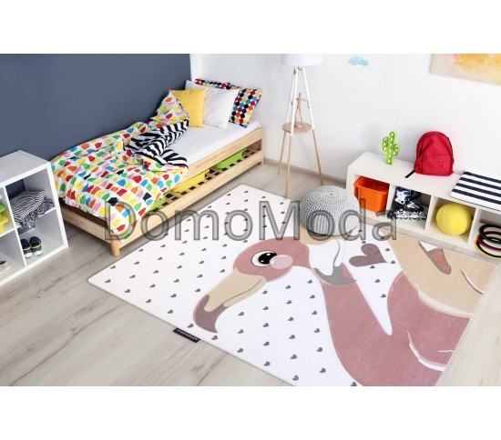 Детский ковер PETIT FLAMINGOS cream Купить в интернет магазине ДомоМода фото 2 Детский ковер PETIT FLAMINGOS cream - высокое качество по лучшей цене в Украине изображение 2.