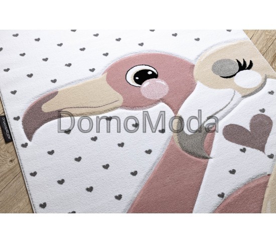 Детский ковер PETIT FLAMINGOS cream Купить в интернет магазине ДомоМода фото 3 Детский ковер PETIT FLAMINGOS cream - высокое качество по лучшей цене в Украине изображение 3.
