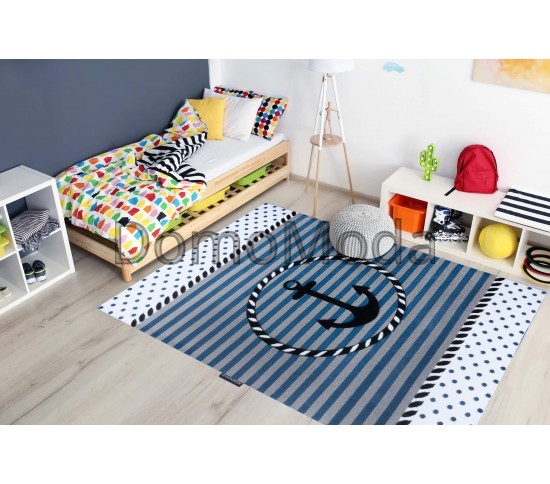 Детский ковер PETIT marine blue Купить в интернет магазине ДомоМода фото 2 Детский ковер PETIT marine blue - высокое качество по лучшей цене в Украине изображение 2.