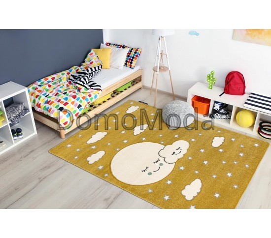 Детский ковер PETIT MOON gold Купить в интернет магазине ДомоМода фото 2 Детский ковер PETIT MOON gold - высокое качество по лучшей цене в Украине изображение 2.