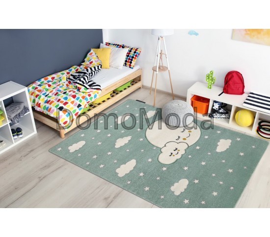 Детский ковер PETIT MOON green Купить в интернет магазине ДомоМода фото 2 Детский ковер PETIT MOON green - высокое качество по лучшей цене в Украине изображение 2.
