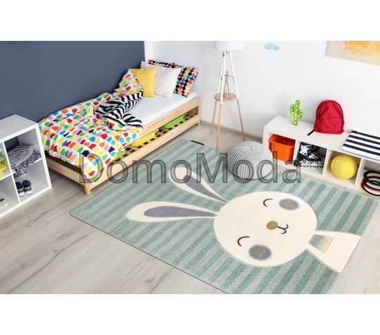 Детский ковер PETIT RABBIT green Купить в интернет магазине ДомоМода фото 5 Детский ковер PETIT RABBIT green - высокое качество по лучшей цене в Украине изображение 5.