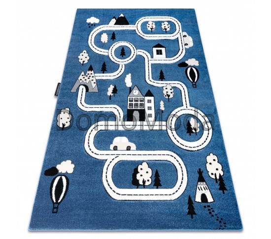 Детский ковер PETIT TOWN blue Купить в интернет магазине ДомоМода Детский ковер PETIT TOWN blue - высокое качество по лучшей цене в Украине