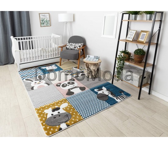 Детский ковер PETIT ZOO Купить в интернет магазине ДомоМода фото 2 Детский ковер PETIT ZOO - высокое качество по лучшей цене в Украине изображение 2.