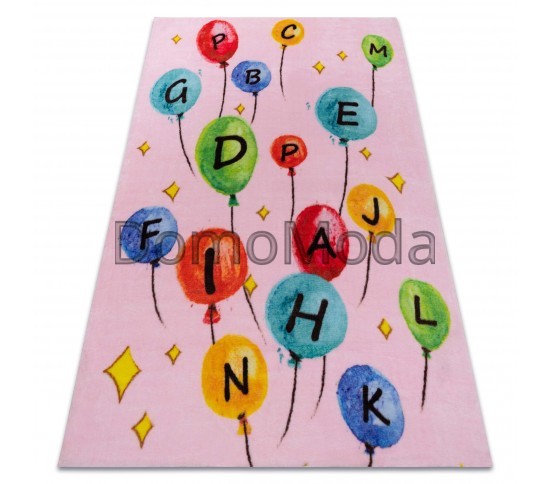 Детский ковер PLAY повітряні кулі букви алфавіту G3548-3 рожевий Купить в интернет магазине ДомоМода Детский ковер PLAY повітряні кулі букви алфавіту G3548-3 рожевий - высокое качество по лучшей цене в Украине