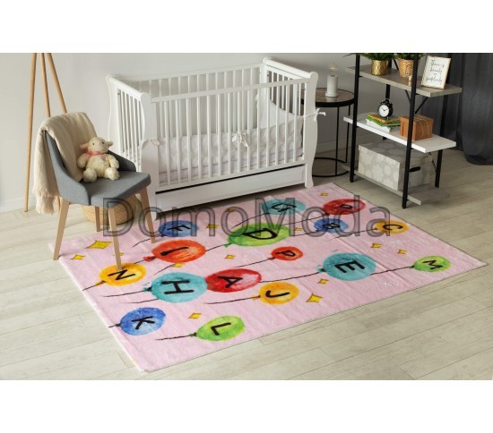 Детский ковер PLAY повітряні кулі букви алфавіту G3548-3 рожевий Купить в интернет магазине ДомоМода фото 2 Детский ковер PLAY повітряні кулі букви алфавіту G3548-3 рожевий - высокое качество по лучшей цене в Украине изображение 2.