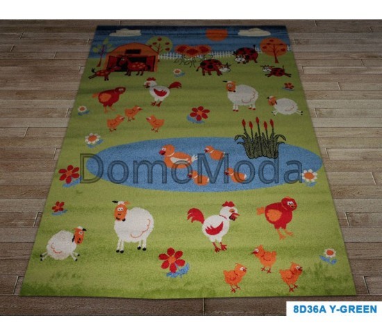 Детский ковер Daisy Fulya 8D36a green Купить в интернет магазине ДомоМода фото 2 Детский ковер Daisy Fulya 8D36a green - высокое качество по лучшей цене в Украине изображение 2.