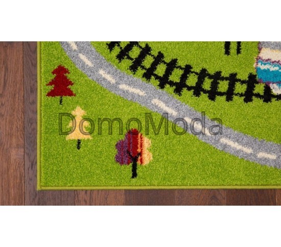 Детский ковер Funky Pociagi Limonka Купить в интернет магазине ДомоМода фото 2 Детский ковер Funky Pociagi Limonka - высокое качество по лучшей цене в Украине изображение 2.