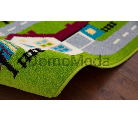 Детский ковер Funky Top Miasto S Zielony Купить в интернет магазине ДомоМода фото 2 Детский ковер Funky Top Miasto S Zielony - высокое качество по лучшей цене в Украине изображение 2.