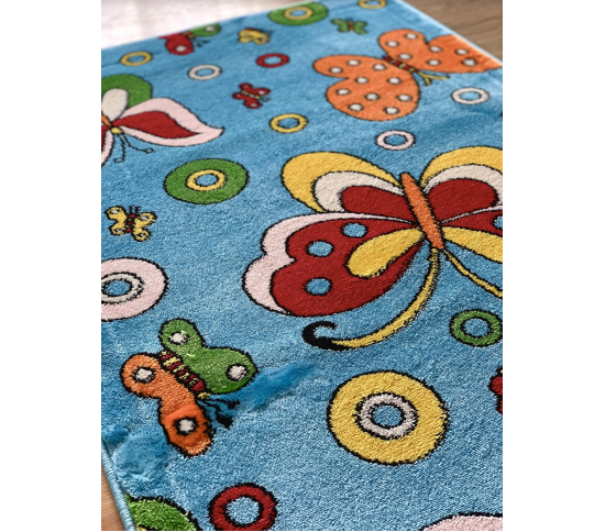 Детский ковер Kids C795B BLUE Купить в интернет магазине ДомоМода фото 3 Детский ковер Kids C795B BLUE - высокое качество по лучшей цене в Украине изображение 3.