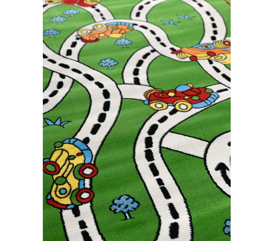 Детский ковер Kids G010B GREEN Купить в интернет магазине ДомоМода фото 3 Детский ковер Kids G010B GREEN - высокое качество по лучшей цене в Украине изображение 3.