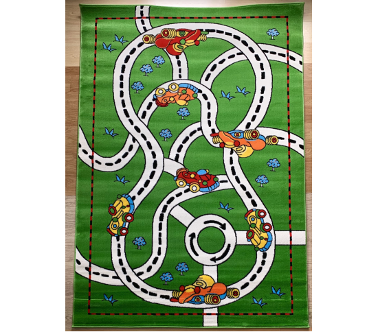 Детский ковер Kids G010B GREEN Купить в интернет магазине ДомоМода Детский ковер Kids G010B GREEN - высокое качество по лучшей цене в Украине