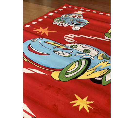 Детский ковер Kids G011A Red - высокое качество по лучшей цене в Украине изображение 3.