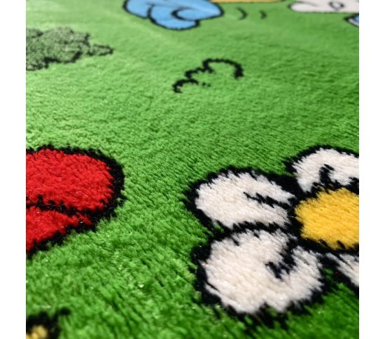 Детский ковер Kids K548A green Купить в интернет магазине ДомоМода фото 2 Детский ковер Kids K548A green - высокое качество по лучшей цене в Украине изображение 2.