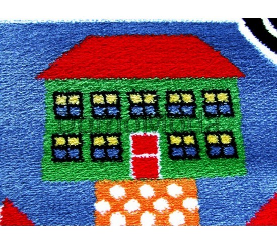 Детский ковер Kids A646A blue Купить в интернет магазине ДомоМода фото 2 Детский ковер Kids A646A blue - высокое качество по лучшей цене в Украине изображение 2.
