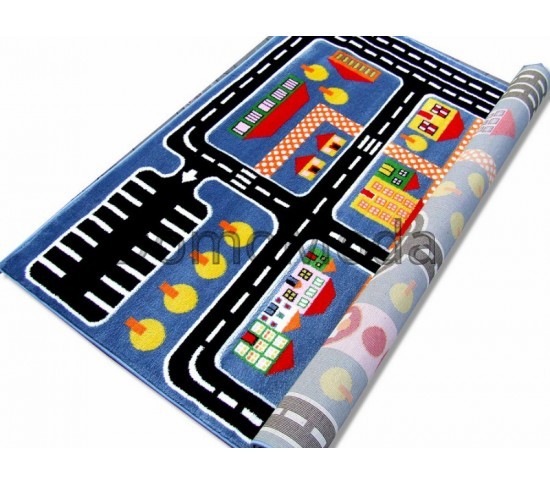Детский ковер Kids A646A blue Купить в интернет магазине ДомоМода фото 8 Детский ковер Kids A646A blue - высокое качество по лучшей цене в Украине изображение 8.