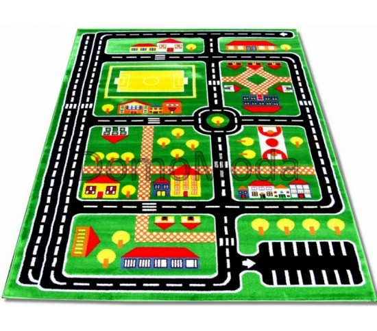 Детский ковер Kids A646A green Купить в интернет магазине ДомоМода Детский ковер Kids A646A green - высокое качество по лучшей цене в Украине