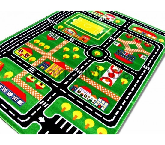 Детский ковер Kids A646A green Купить в интернет магазине ДомоМода фото 2 Детский ковер Kids A646A green - высокое качество по лучшей цене в Украине изображение 2.