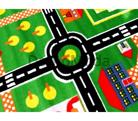 Детский ковер Kids A646A green Купить в интернет магазине ДомоМода фото 3 Детский ковер Kids A646A green - высокое качество по лучшей цене в Украине изображение 3.