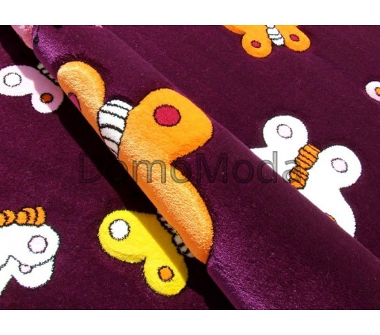 Детский ковер Kids A667A dark purple Купить в интернет магазине ДомоМода фото 3 Детский ковер Kids A667A dark purple - высокое качество по лучшей цене в Украине изображение 3.