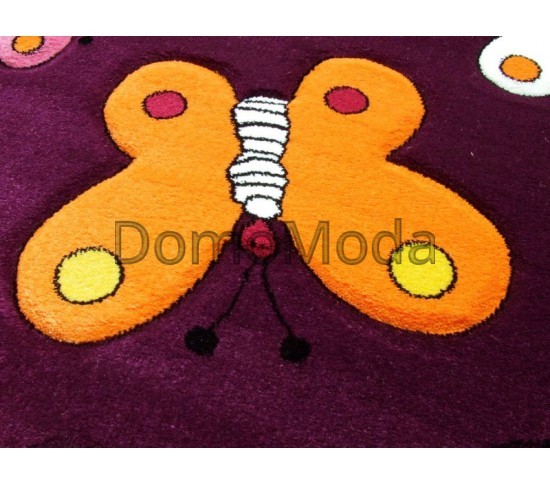 Детский ковер Kids A667A dark purple Купить в интернет магазине ДомоМода фото 5 Детский ковер Kids A667A dark purple - высокое качество по лучшей цене в Украине изображение 5.
