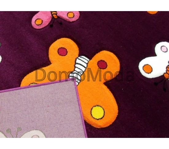 Детский ковер Kids A667A dark purple Купить в интернет магазине ДомоМода фото 6 Детский ковер Kids A667A dark purple - высокое качество по лучшей цене в Украине изображение 6.