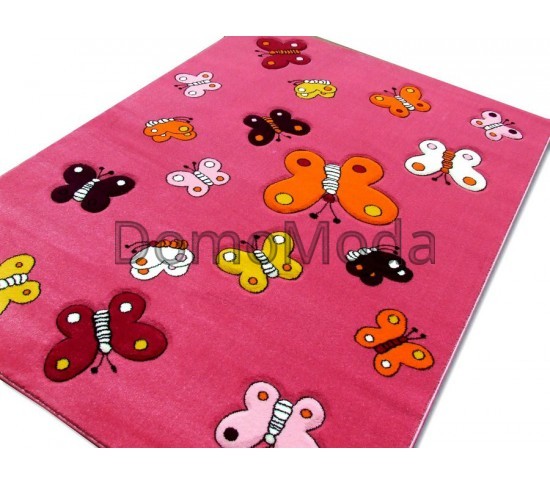 Детский ковер Kids A667A middle pink Купить в интернет магазине ДомоМода фото 2 Детский ковер Kids A667A middle pink - высокое качество по лучшей цене в Украине изображение 2.