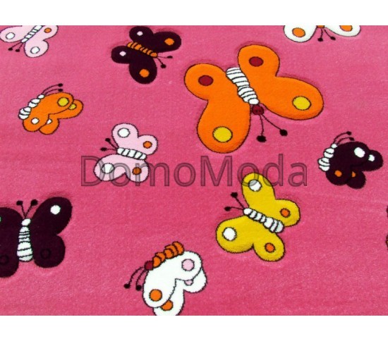 Детский ковер Kids A667A middle pink Купить в интернет магазине ДомоМода фото 4 Детский ковер Kids A667A middle pink - высокое качество по лучшей цене в Украине изображение 4.