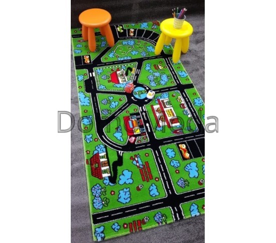 Детский ковер Kids A670A green Купить в интернет магазине ДомоМода Детский ковер Kids A670A green - высокое качество по лучшей цене в Украине