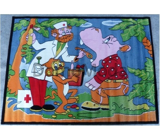 Детский ковер Kids B614A BLUE - высокое качество по лучшей цене в Украине