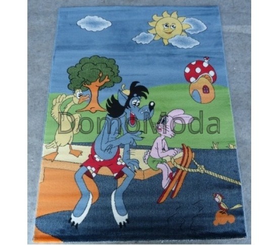 Детский ковер Kids  B616A BLUE Купить в интернет магазине ДомоМода Детский ковер Kids  B616A BLUE - высокое качество по лучшей цене в Украине