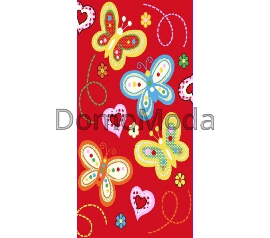Детский ковер Kids K806B RED Купить в интернет магазине ДомоМода Детский ковер Kids K806B RED - высокое качество по лучшей цене в Украине