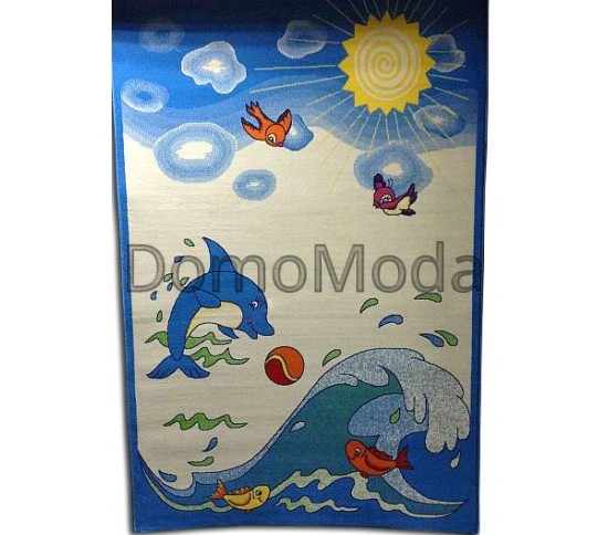 Дитячий килим Kids Reviera 37681-44966 Blue Купити в інтернет магазині ДомоМода Дитячий килим Kids Reviera 37681-44966 Blue - Висока якість за найкращою ціною в Україні