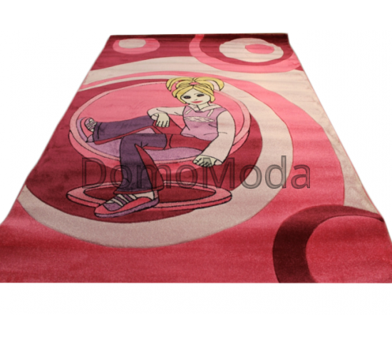 Детский ковер Rainbow 0100 pink Купить в интернет магазине ДомоМода Детский ковер Rainbow 0100 pink - высокое качество по лучшей цене в Украине