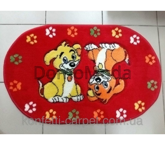 Детский ковер Rainbow 3353 RED Купить в интернет магазине ДомоМода Детский ковер Rainbow 3353 RED - высокое качество по лучшей цене в Украине