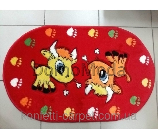 Детский ковер Rainbow 3355 RED Купить в интернет магазине ДомоМода Детский ковер Rainbow 3355 RED - высокое качество по лучшей цене в Украине