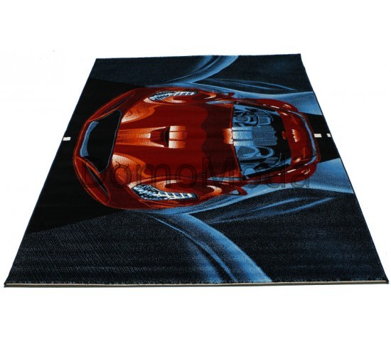 Детский ковер Super Elmas 7935A black-d.red - высокое качество по лучшей цене в Украине
