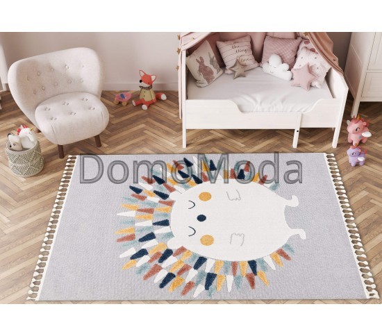 Детский ковер YOYO GD73 grey / white - Hedgehog Купить в интернет магазине ДомоМода фото 2 Детский ковер YOYO GD73 grey / white - Hedgehog - высокое качество по лучшей цене в Украине изображение 2.
