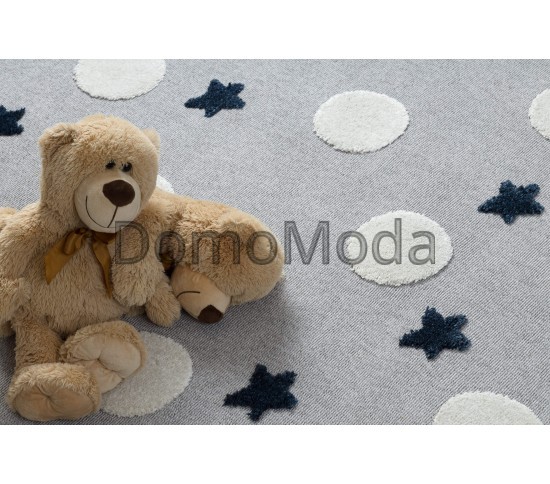 Детский ковер YOYO GD75 grey / white - Stars, circles Купить в интернет магазине ДомоМода фото 3 Детский ковер YOYO GD75 grey / white - Stars, circles - высокое качество по лучшей цене в Украине изображение 3.