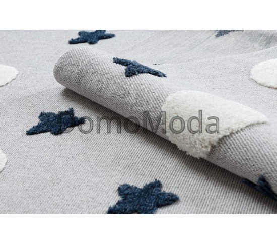 Детский ковер YOYO GD75 grey / white - Stars, circles Купить в интернет магазине ДомоМода фото 5 Детский ковер YOYO GD75 grey / white - Stars, circles - высокое качество по лучшей цене в Украине изображение 5.